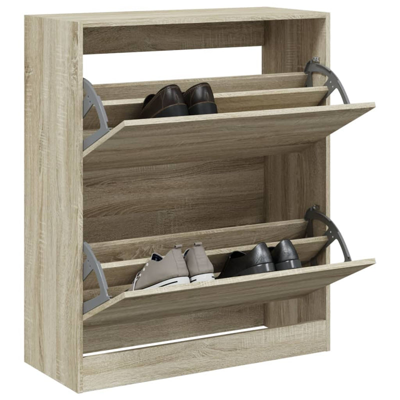 vidaXL sonoma tölgy színű szerelt fa cipőszekrény 80 x 34 x 96,5 cm