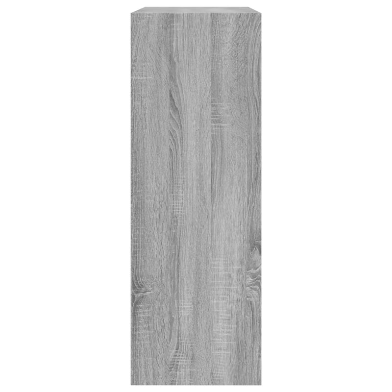 vidaXL szürke sonoma színű szerelt fa cipőszekrény 80x34x96,5 cm