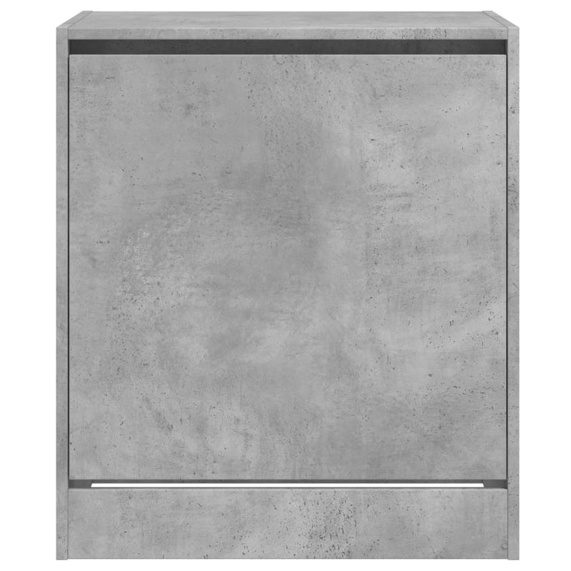 vidaXL betonszürke szerelt fa cipőszekrény 60 x 42 x 69 cm