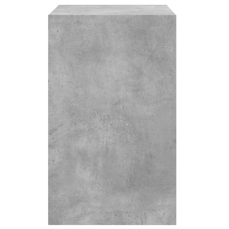 vidaXL betonszürke szerelt fa cipőszekrény 60 x 42 x 69 cm