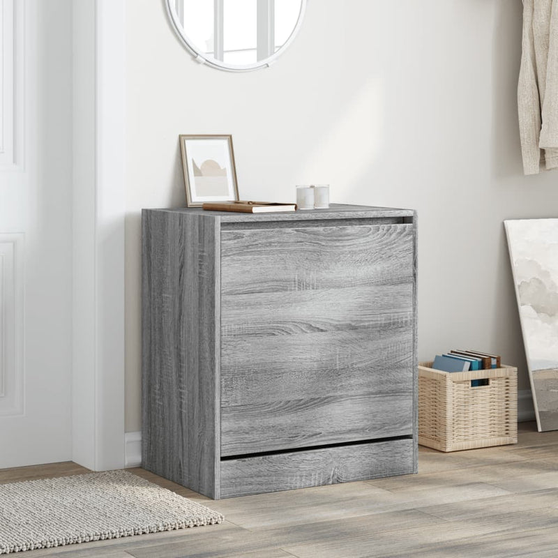 vidaXL szürke sonoma színű szerelt fa cipősszekrény 60 x 42 x 69 cm