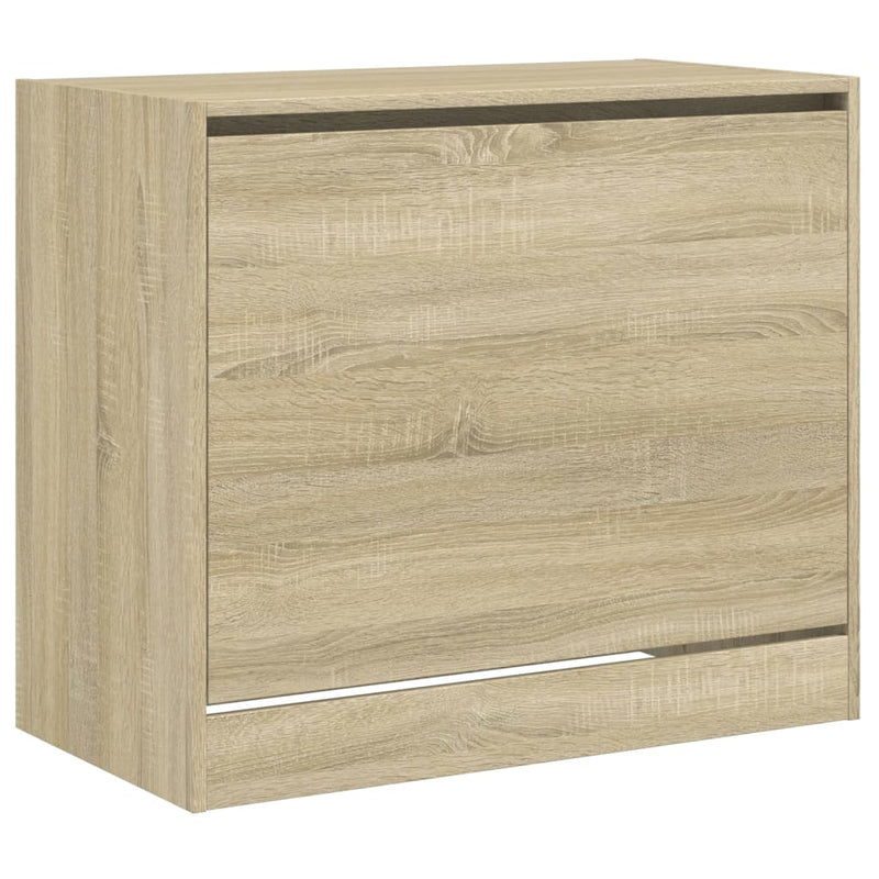 vidaXL sonoma tölgy színű szerelt fa cipőszekrény 80x42x69 cm