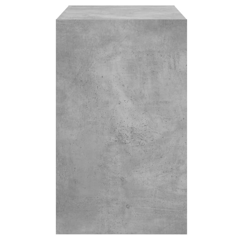 vidaXL betonszürke szerelt fa cipőszekrény 80x42x69 cm