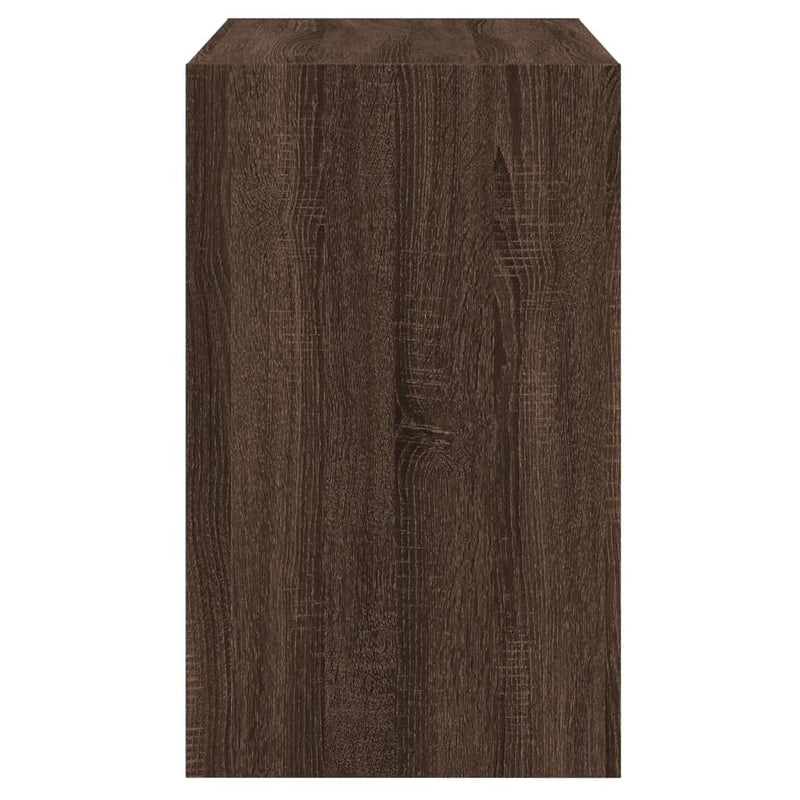 vidaXL barna tölgyszínű szerelt fa cipőszekrény 80x42x69 cm