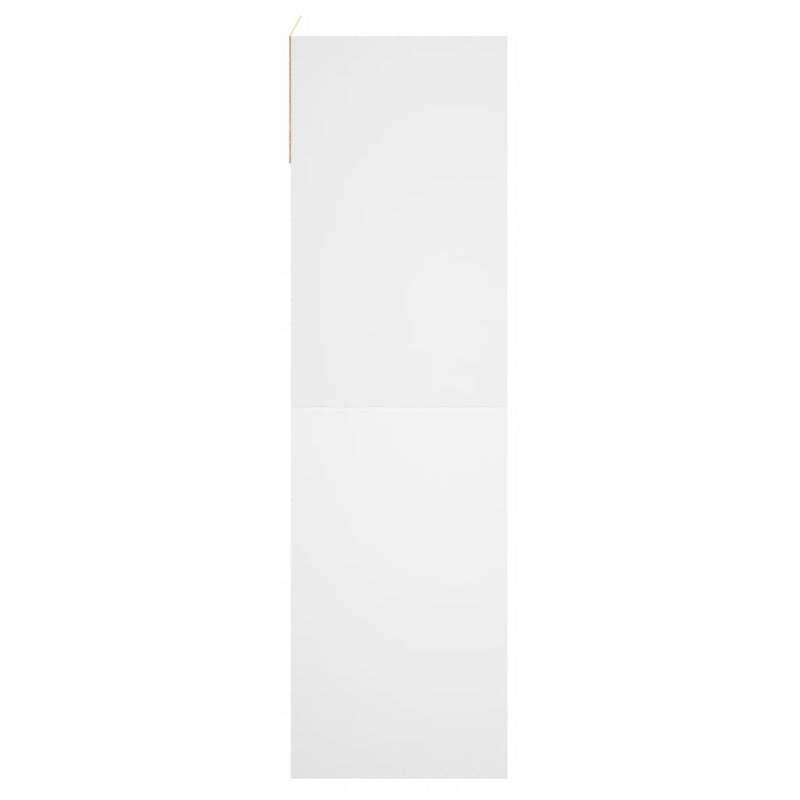 vidaXL fehér szerelt fa cipőszekrény 60x34x116 cm