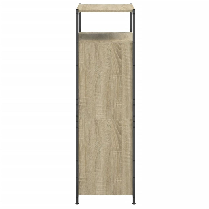 vidaXL sonoma tölgy színű szerelt fa cipőszekrény 60x34x112 cm