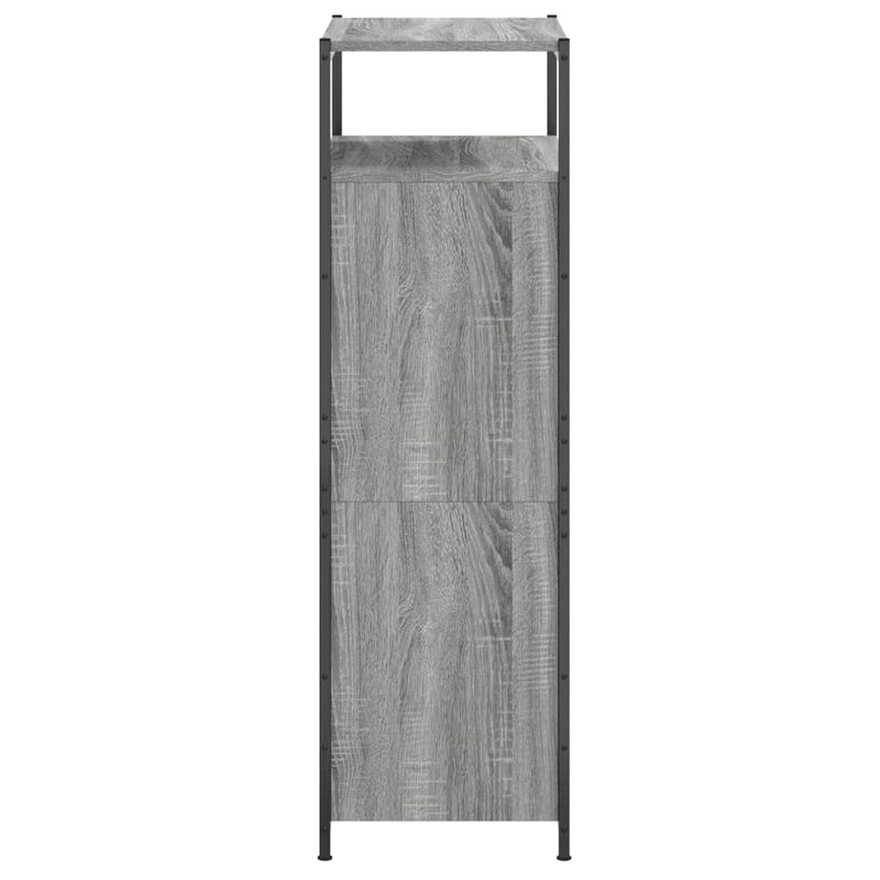 vidaXL szürke sonoma színű szerelt fa cipőszekrény 60x34x112 cm