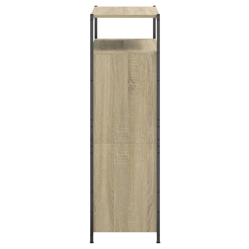 vidaXL sonoma tölgy színű szerelt fa cipőszekrény 75x34x112 cm