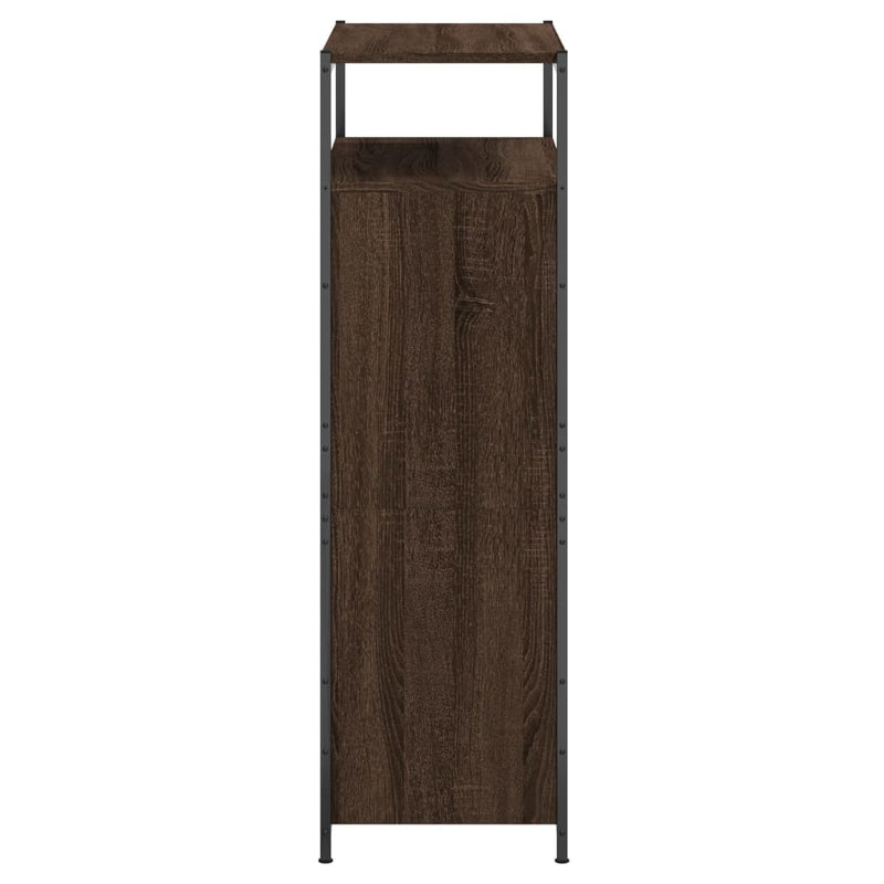 vidaXL barna tölgyszínű szerelt fa cipősszekrény 75 x 34 x 112 cm