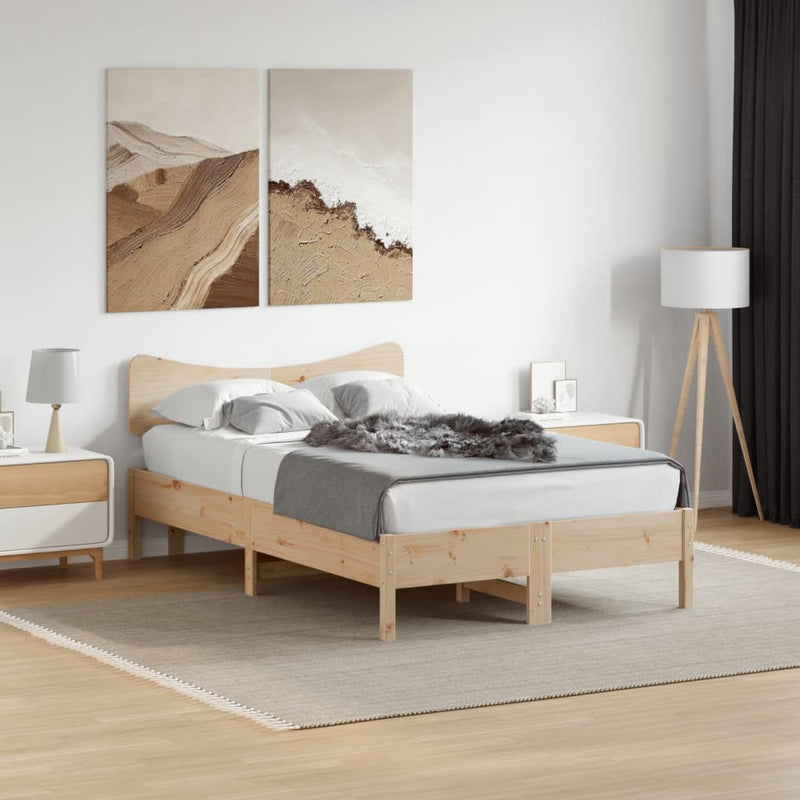 vidaXL tömör fenyőfa fejtámla 120 cm