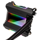 Processzor hűtő AIO Phanteks Glacier One 240MP D-RGB 24cm Fekete