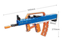 QMAN® 52004 | lego-technic-kompatibilis építőjáték | 528 db építőkocka | Type-95 gépkarabély puska – 10db szivacs tölténnyel