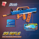 QMAN® 52004 | lego-technic-kompatibilis építőjáték | 528 db építőkocka | Type-95 gépkarabély puska – 10db szivacs tölténnyel