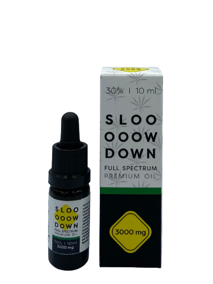 SLOW DOWN - Prémium CBD kender olaj - 10ml 30% - 3000mg