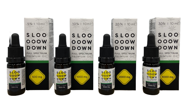 SLOW DOWN - Prémium CBD kender olaj - 10ml 30% - 3000mg